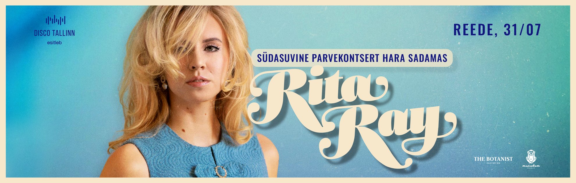 RITA RAY - südasuvine parvekontsert Hara sadamas