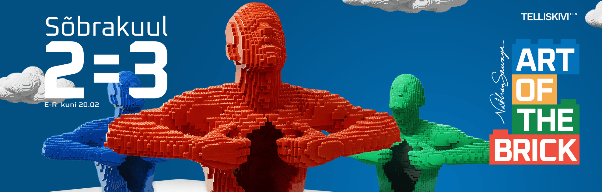Art Of The Brick - LEGO®kunsti näitus / Kampaania! 2=3