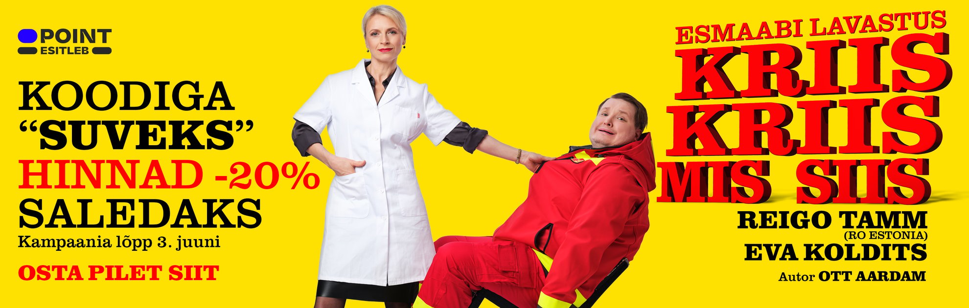 Reigo Tamm ja Eva Koldits 'Kriis Kriis Mis Siis' / Kampaania!