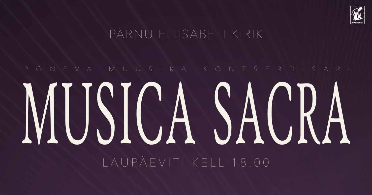 Prenumeratos bilietas. Musica Sacra Ruduo 2026 m