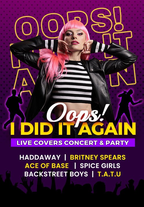 LIVE band cover show “Oops... I did it again!“. Part 3 EST | RUS | ENG 16 novembril saame kokku taas Live Bänd Disco 