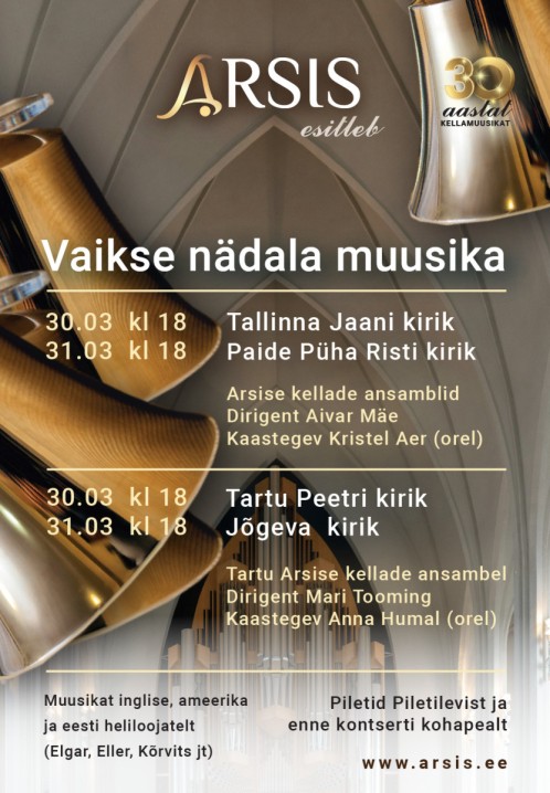 Arsise vaikse nädala muusika / Tartu kellade ansambel, dirigent Mari Tooming