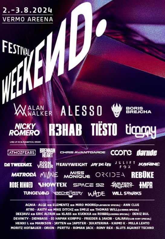 Weekend Festival 2024 / 2 päeva / 2 days