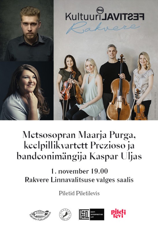 Maarja Purga, Kaspar Uljas ja keelpillikvartett Prezioso / V Rakvere Kultuurifestival