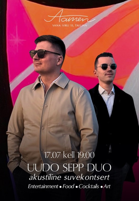 Uudo Sepp duo - akustiline suvekontsert Aamenis