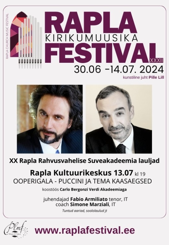 Rapla Kirikumuusika Festivali kontsert "Ooperigala"