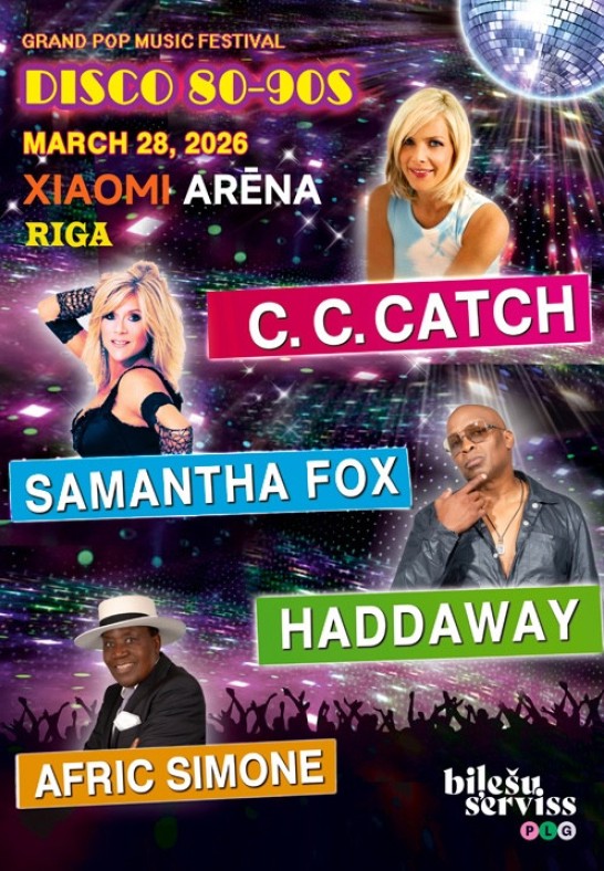 С.C.Catch, Samantha Fox, Haddaway, Afric Simone