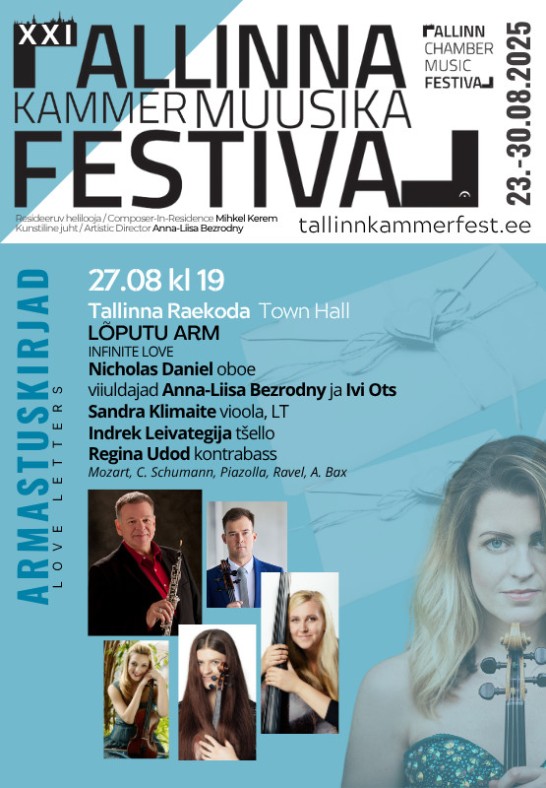 XXI Tallinna Kammermuusika Festivali kontsert "Nicholas Daniel ja sõbrad"