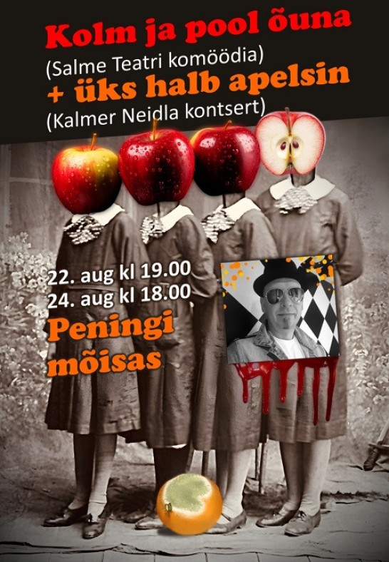 Puuviljakokteiliõhtu Peningi mõisas: Kalmer Neidla kontsert + Salme Teatri krimikomöödia