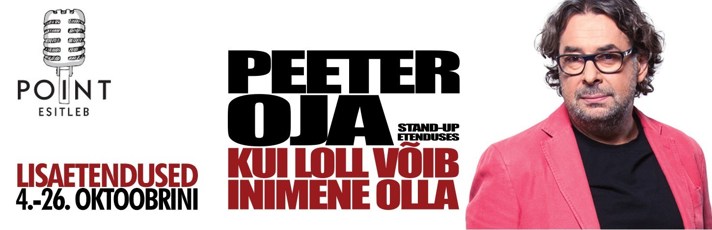Peeter Oja tuleb oktoobris lavale oma värskeima stand-up kava lisaetendustega