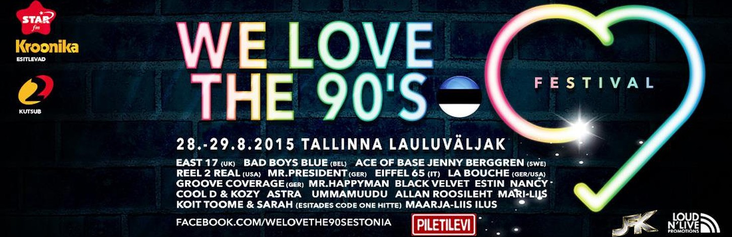 Vau! Soojad video-tervitused selle suve kuumima retro festivali 'We Love the 90’s' peaesinejatelt!