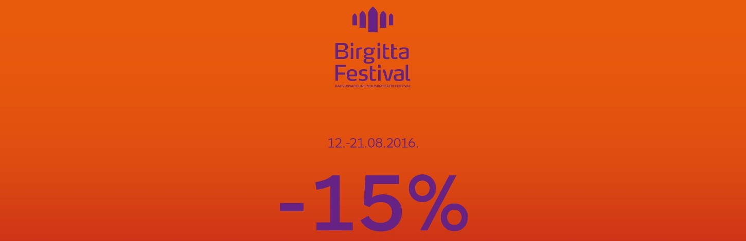 Birgitta Festival 2016 piletitel jõuluhinnad!